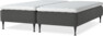 Delux Sense - Ramsäng, dubbelsäng med bäddmadrass - Grå