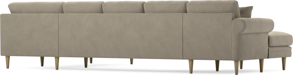 Eden - 3-sits soffa med schäslong vänster och divan höger - Beige