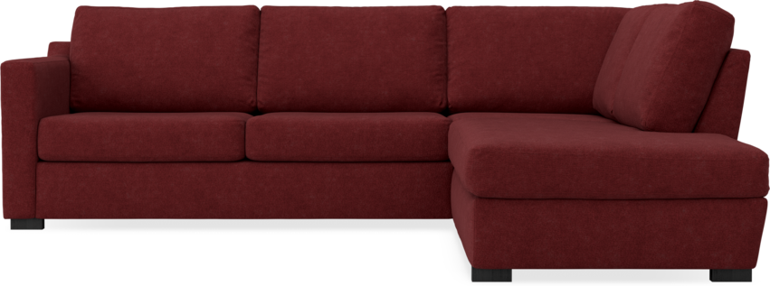 Friday - 2,5-sits soffa med divan höger - Rosa