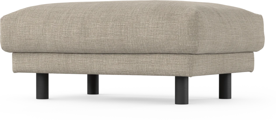 Cherrie - Fotpall 100, fast klädsel - Beige