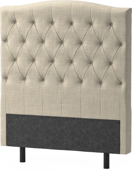 Delux Välvd - Sänggavel, 90-210 cm - Beige