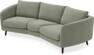 Madison - 3-sits soffa svängd, 70 cm - Grön