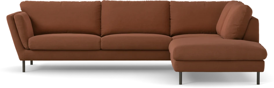 Madison Lux - 3-sits soffa med divan höger - Röd