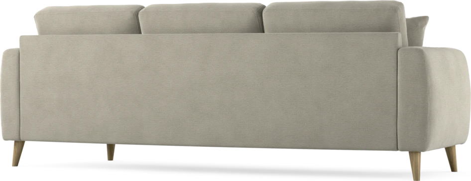 Eden - 3-sits soffa svängd - Brun