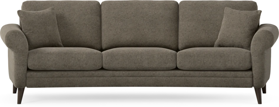 Eden - 3-sits soffa svängd - Brun