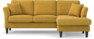 Eden - 2-sits soffa med schäslong - Gul