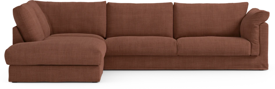 Cherrie Klädsel - Klädsel till 3-sits soffa med divan vänster - Orange