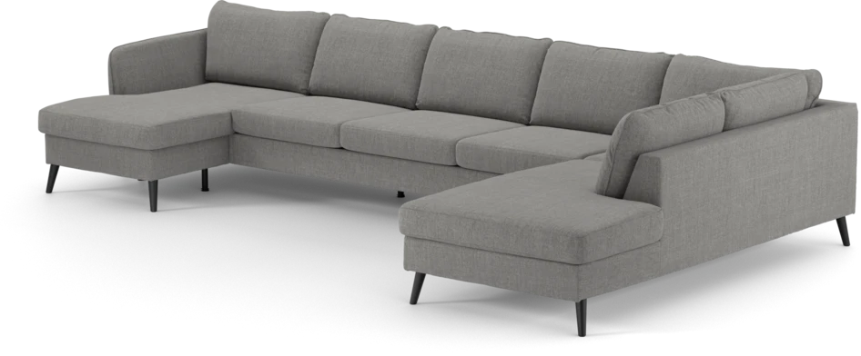 County - 4-sits soffa med schäslong vänster och divan höger - Grå