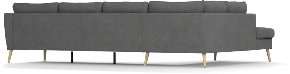 County - 3-sits soffa med divan vänster - Grå