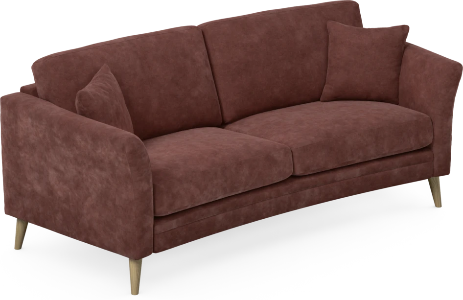 Eden - 2,5-sits soffa svängd - Röd