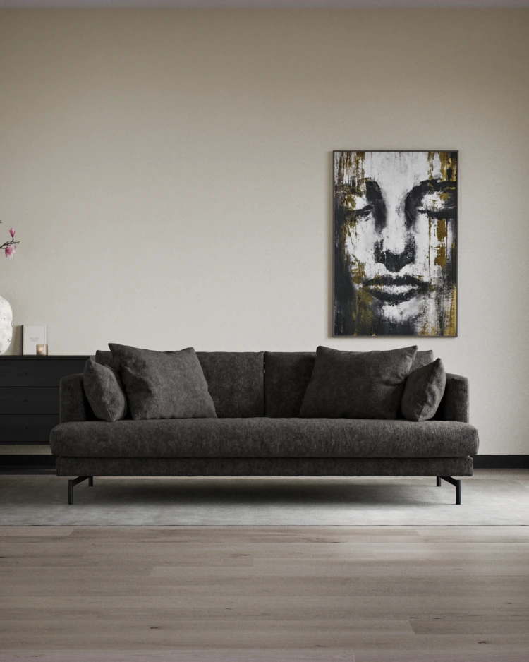 Harper - 3-sits soffa, hel dyna - inspiration