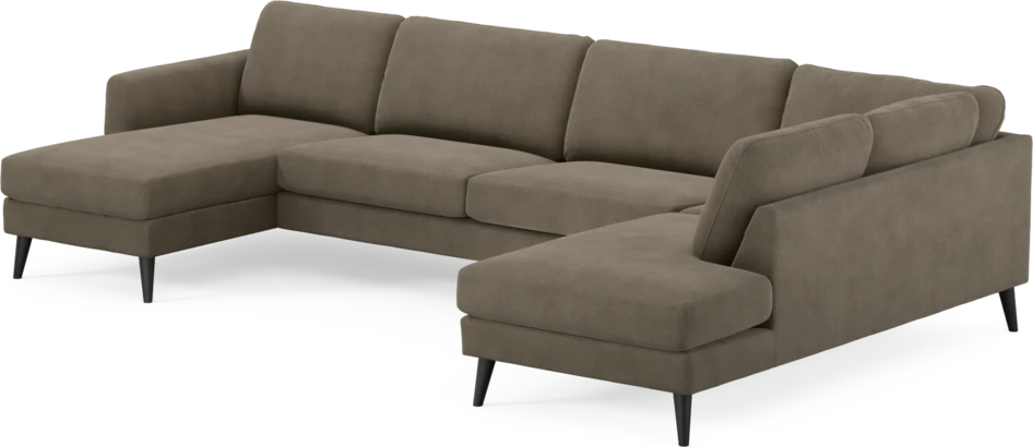 Bridge - 3-sits soffa med schäslong vänster och divan höger - Beige