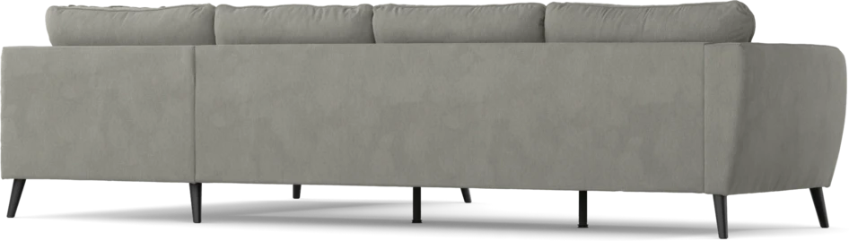 County - 3-sits soffa med divan höger - Grå