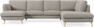 Madison Lux - 2-sits soffa med schäslong vänster och divan höger - Beige