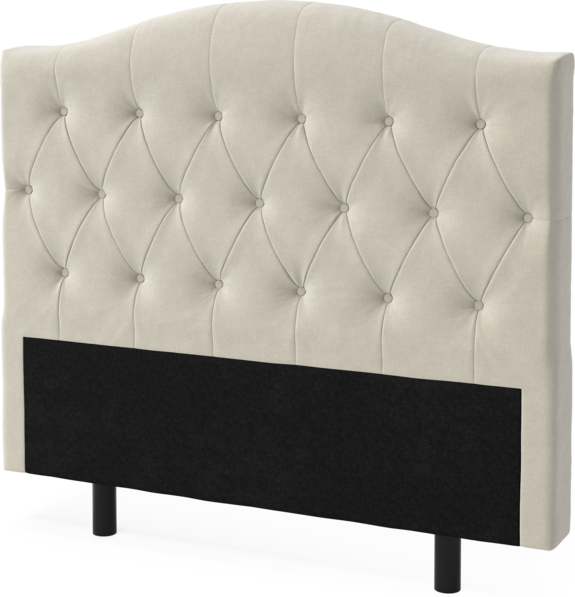 Queen - Sänggavel låg, 90-210 cm - Beige