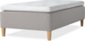 Delux Dream - Ramsäng, enkelsäng med bäddmadrass - Grå