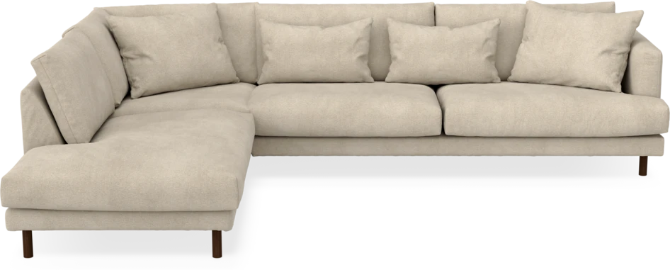 Harper - 3-sits soffa med divan vänster - Beige