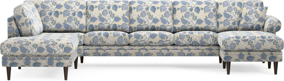 Eden - 3-sits soffa med divan vänster och schäslong höger - Flerfärgad