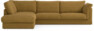 Cherrie - 3-sits soffa med divan vänster, med kappa - Orange
