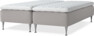 Delux Sense - Ramsäng, dubbelsäng med bäddmadrass - Grå