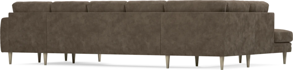 Eden - 3-sits soffa med divan vänster och schäslong höger - Brun