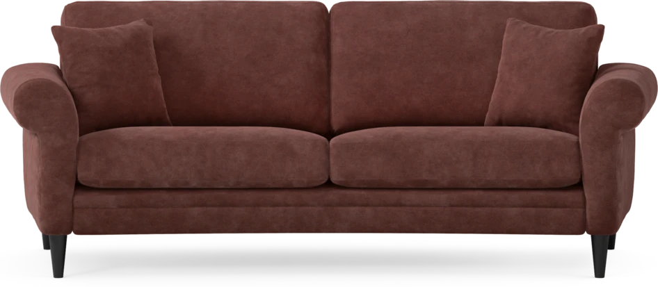 Eden - 2,5-sits soffa svängd - Röd