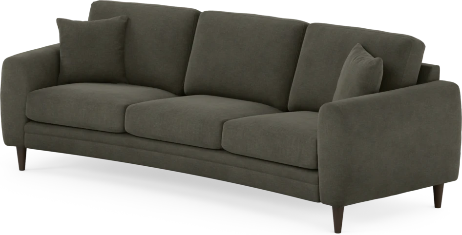 Eden - 3-sits soffa svängd - Grå