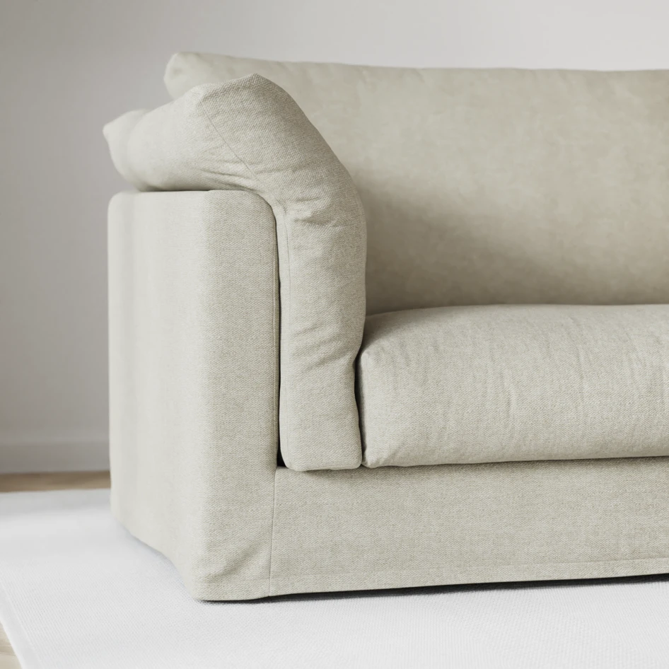 Cherrie - 2,5-sits soffa med kappa - Beige