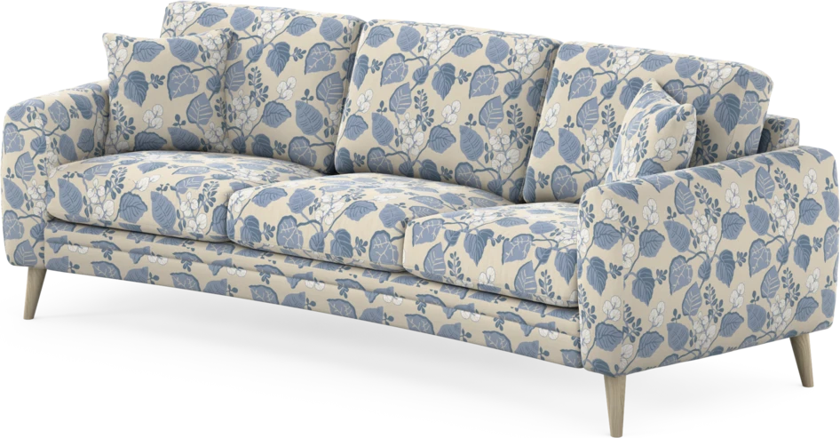 Eden - 3-sits soffa svängd - Flerfärgad