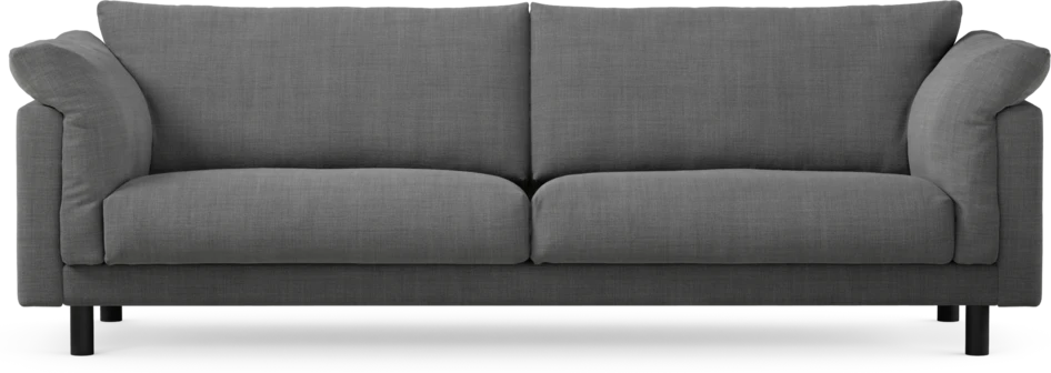 Cherrie - 4-sits soffa, fast klädsel - Grå