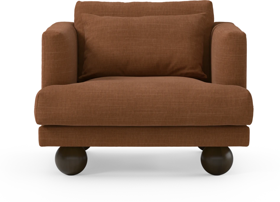 Harper - Fåtölj, 75 cm - Orange