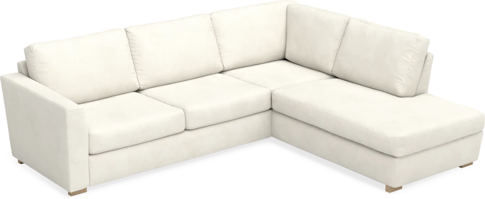Friday - 2,5-sits soffa med divan höger - Vit