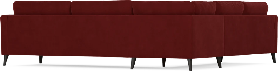 Bridge - Hörnsoffa, 2+3-sits - Röd