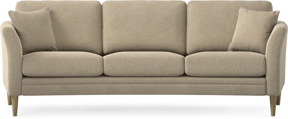 Eden - 3-sits soffa svängd - Beige