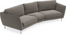 Madison - 3-sits soffa svängd, 90 cm - Grå