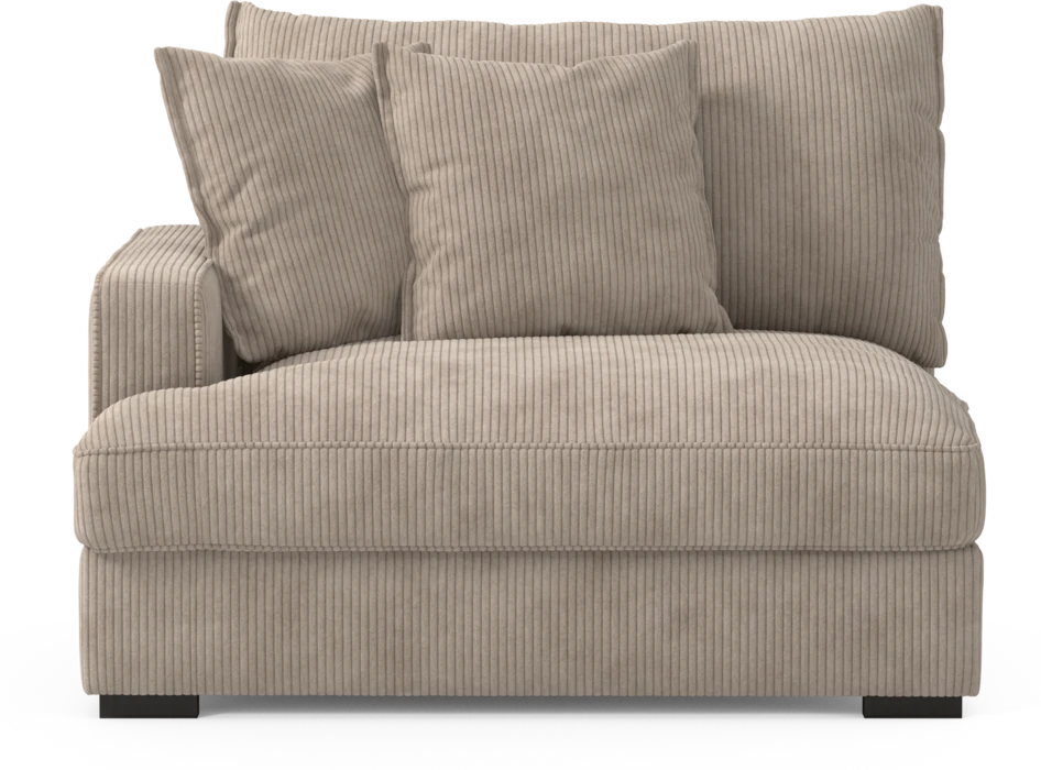 Rossi - 1,5-sits med armstöd vänster - Beige