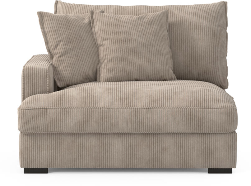 Rossi - 1,5-sits med armstöd vänster - Beige
