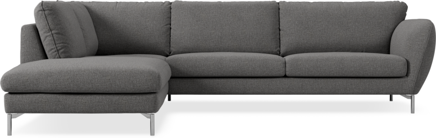Madison - 3-sits soffa med divan vänster - Grå