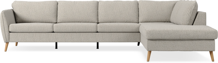 County - 3-sits soffa med divan höger - Beige