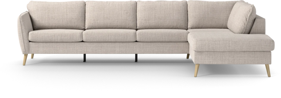County - 3-sits soffa med divan höger - Beige