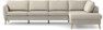 County - 3-sits soffa med divan höger - Beige