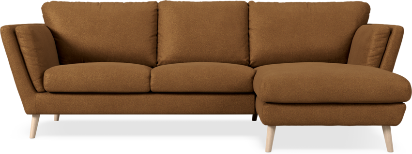 Madison Lux - 2-sits soffa med schäslong höger - Brun