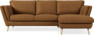 Madison Lux - 2-sits soffa med schäslong höger - Brun