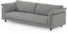 Cherrie - 4-sits soffa, hel dyna, fast klädsel - Grå