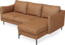 Madison - 2-sits soffa med schäslong höger - Orange