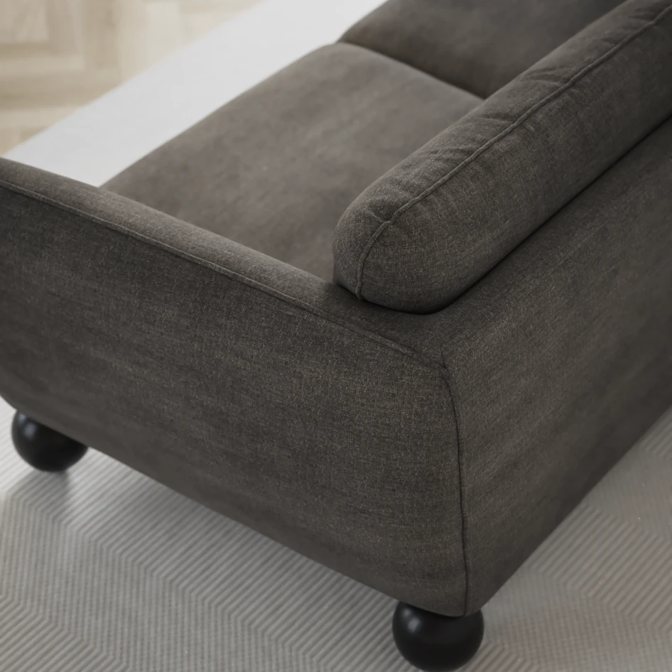 Madison - 2-sits soffa med divan vänster och schäslong höger - Grå