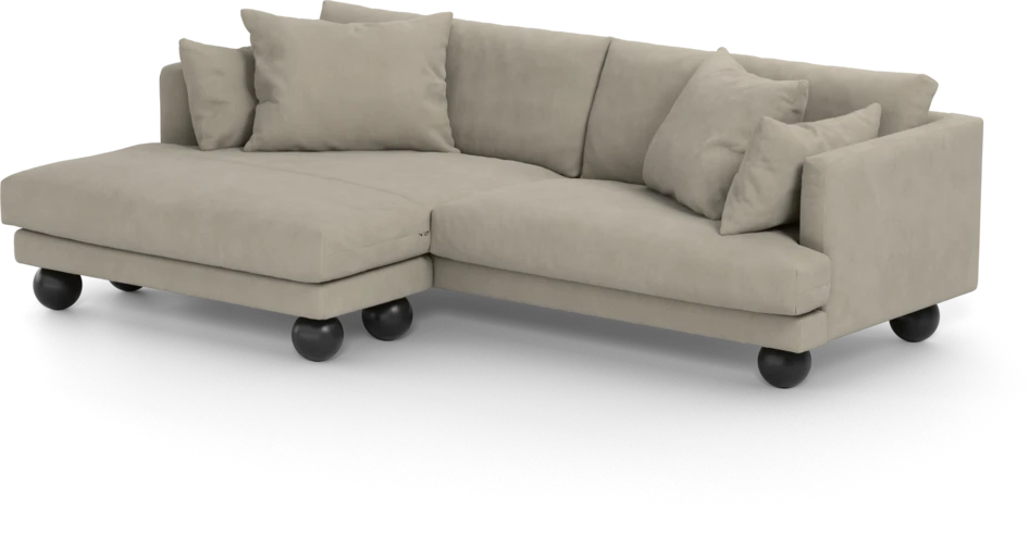 Harper - 4-sits med schäslong XL vänster - Beige