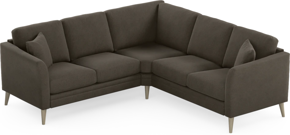 Eden - Hörnsoffa, 2+2-sits - Brun