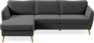County - 3-sits soffa med flyttbar schäslong - Grå