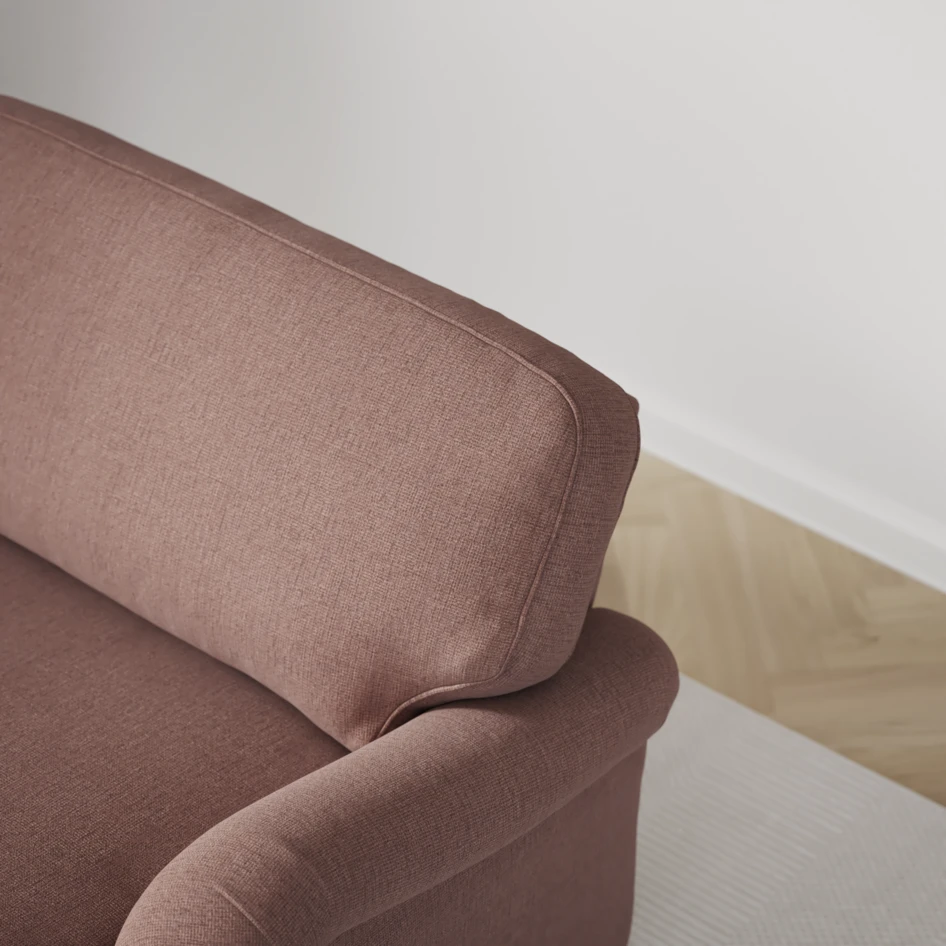 Oxford - 3-sits soffa svängd - Rosa